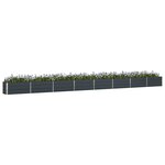 vidaXL Jardinière Anthracite 480 x 50 x 45 cm Acier galvanisé