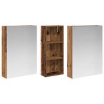 vidaXL Ensemble de Meubles de Salle de Bain 3 Pièces 130 x 14 5 x 70 cm