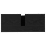 vidaXL Meuble de Lavabo de Salle de Bain Chêne noir 80 x 33 x 60 cm