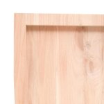 vidaXL Dessus de table 140x50x(2-6) cm bois de chêne massif non traité