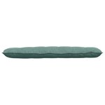vidaXL Coussin de Dos Vert Mer 160 x 50 cm Tissu en velours côtelé