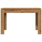 vidaXL Table à manger chêne artisanal 120x60x76 cm bois d'ingénierie