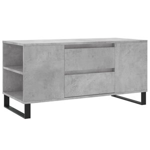 vidaXL Table basse gris béton 102x44 5x50 cm bois d'ingénierie