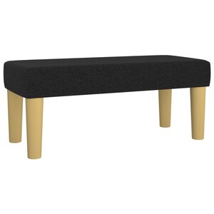 Banc banquette 70 x 30 x 30 cm tissu noir 02_0010546