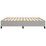 vidaXL Cadre de lit sans matelas gris clair 200x200 cm tissu