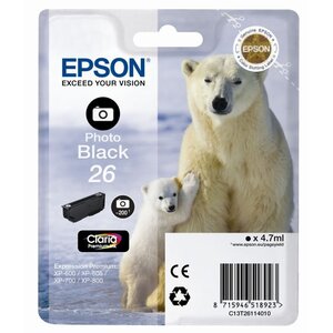 Epson t2611 ours polaire cartouche d'encre noir photo