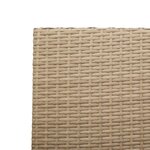 Chaises de jardin empilables vidaXL avec coussins - 2 Pièces - Beige en Poly Rattan