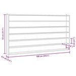 vidaXL Vitrine de collection en bois avec 6 étagères 100x8 5x55 cm