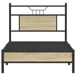 vidaXL Cadre de lit sans matelas chêne sonoma 90x190 cm