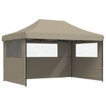 vidaXL Tente de fête 292 x 440 x 315 cm Taupe Tissu Oxford