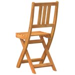 Chaises de jardin pliantes vidaXL 6 Pièces 36x46x86 cm Bois massif d'acacia