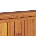 vidaXL Table console de jardin 110x35x75 cm bois massif d'acacia