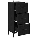 vidaXL Buffet Chêne noir 34 x 34 5 x 90 cm Bois d'ingénierie
