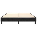 vidaXL Cadre de lit Noir 140x190 cm Velours