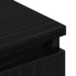 vidaXL Meuble TV chêne noir 102x30x36 cm bois d'ingénierie