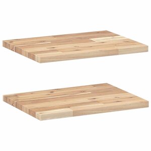 vidaXL Étagères flottantes 2 Pièces 40x30x2 cm acacia massif non traité