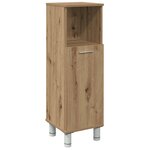 vidaXL Armoire de bain chêne artisanal 30x30x95 cm bois d'ingénierie