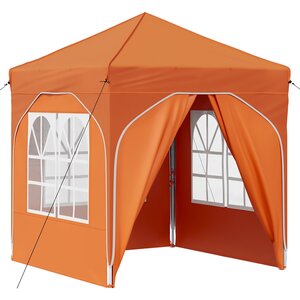 vidaXL Tente de fête pop-up 192 x 192 x 245 cm Orange