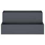 vidaXL Cache-pot de jardin Anthracite 100 x 60 x 45 cm Acier