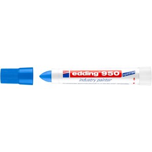 Marqueur Peinture Spécial Industrie 950 Bleu Pointe Ronde 10 mm EDDING