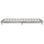 vidaXL Cadre de lit sans matelas gris béton 75x190 cm