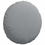 vidaXL Coussins de siège 2 Pièces Gris clair Ø40 x 13 cm tissu