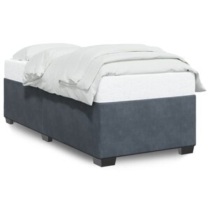 vidaXL Cadre de lit sans matelas gris foncé 80x200 cm velours