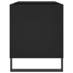 vidaXL Armoire à disques noir 85x38x48 cm bois d'ingénierie