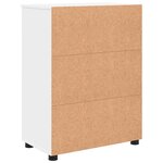 vidaXL Cabinet de salle de bain avec étagère Blanc 60 x 35 x 80 cm