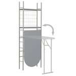 vidaXL Ensemble à dîner pliant 3 Pièces et étagère de rangement MDF acier