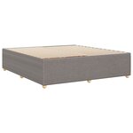 vidaXL Cadre de lit sans matelas taupe 200x200 cm tissu