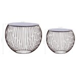 vidaXL Tables basses 2 Pièces Doré