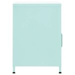 vidaXL Table de chevet Vert menthe 35x35x51 cm Acier