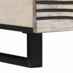 vidaXL Table basse Beige et Noir 100 x 54 x 40 cm