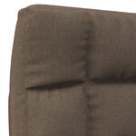 vidaXL Chaise pliable de sol Taupe Tissu