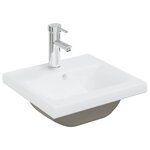 vidaXL Armoire lavabo de salle de bain et vasque et robinet intégrés