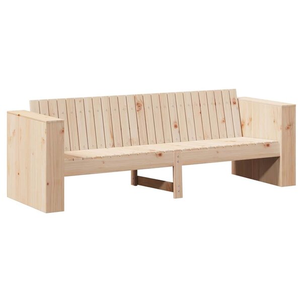 vidaXL Canapé de jardin Naturel 185 5 x 60 x 62 cm Bois de pin massif