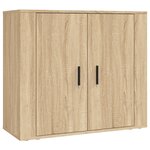 vidaXL Buffet haut Chêne sonoma Bois d'ingénierie