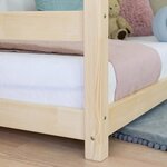 Lit cabane enfant TERY 120 x 190 Gris