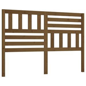 vidaXL Tête de lit Marron miel 156x4x100 cm Bois massif de pin