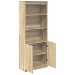 vidaXL Buffet haut chêne sonoma 70x35x180 cm bois d'ingénierie