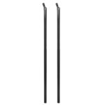 Vidaxl clôture à mailles et pointes d'ancrage 0 8 x 25 m gris