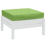 vidaXL Coussin de palette vert mélangé 60x60x9 5 cm tissu