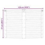 vidaXL Lit surélevé de jardin Anthracite 129x129x77 cm Acier galvanisé