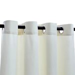 vidaXL Rideau occultant avec anneaux en métal Velours Crème 290x245 cm