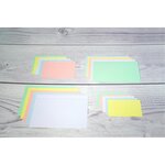 Étui De 100 Fiches - Bristol Blanc Ligné Non Perforé 105x148mm - Blanc - X 10 - Exacompta