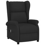 vidaXL Fauteuil inclinable électrique à oreilles noir tissu