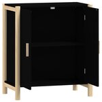 vidaXL Buffet Noir 62x38x70 cm Bois d'ingénierie