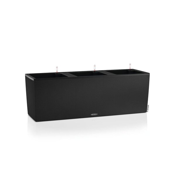 LECHUZA Jardinière TRIO Stone 30 ALL-IN-ONE Noir graphite