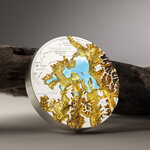 Monnaie YELLOWSTONE Topography 1 Kg Kilo Argent 100$ Cook Islands 2026 (PRÉCOMMANDE)
